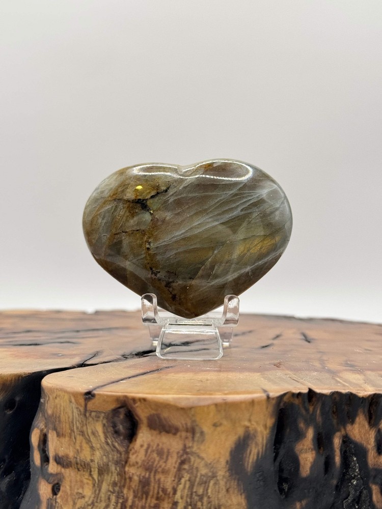 Labradorite Heart