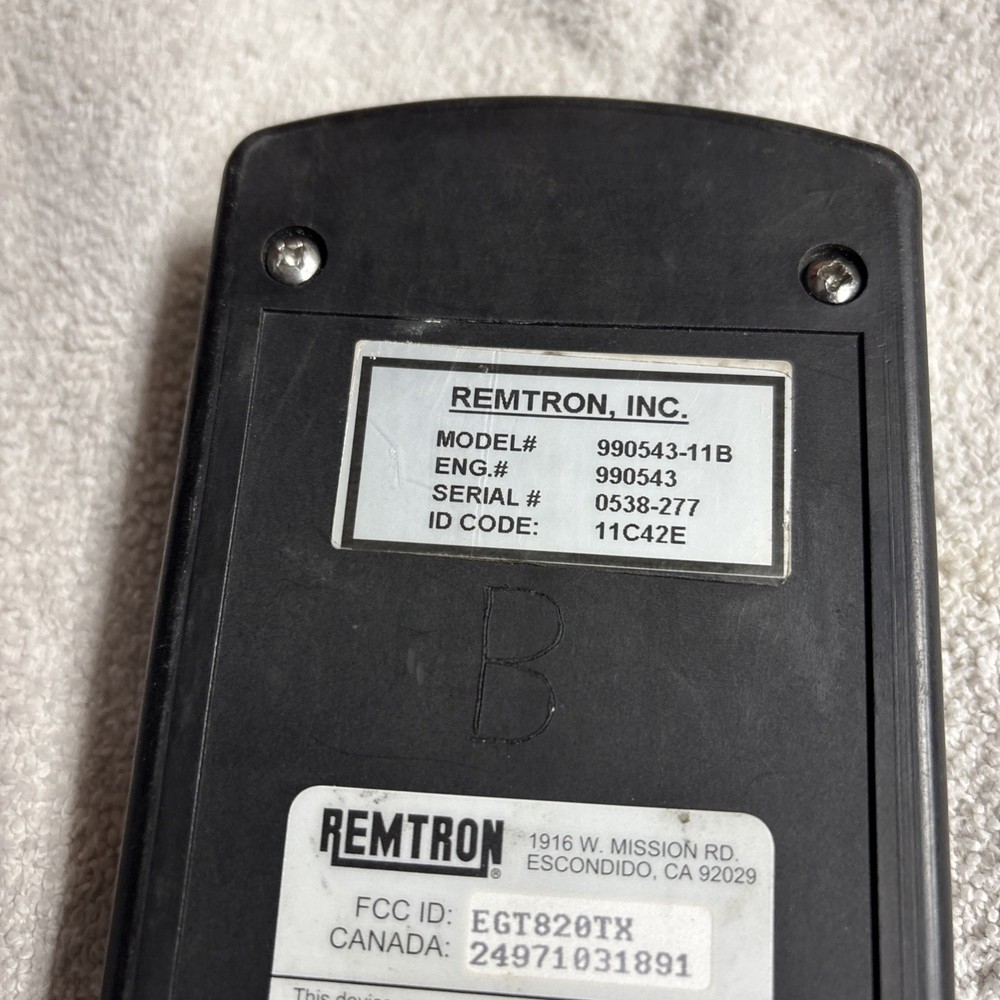 Remtron Command Pro Transmitter Model # 990543-11B With A/B Selector Switch