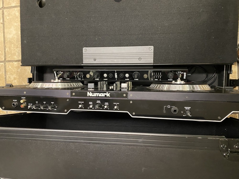 Numark NS7 DJ Controller + NSFX Effects Controller & Case W/ Cords | Big Bundle