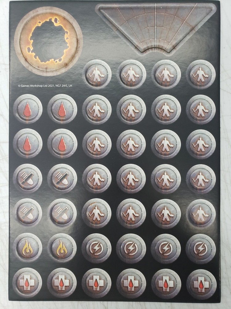 Necromunda Hive War Rulebook, tokens, playmat and Quick Reference Sheets, 40K