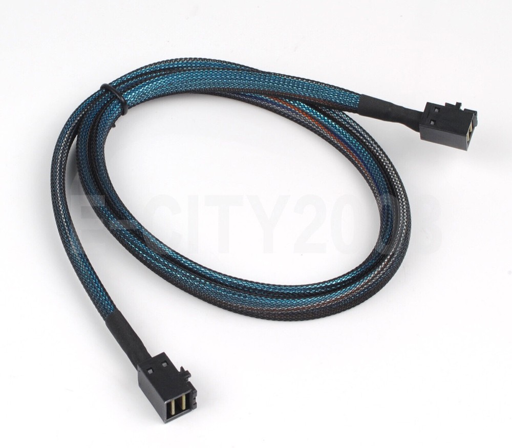 MINI SAS SFF-8643 to SFF-8643 Server 12G Array Card Data Cable, 1-to-1, 50cm/1M