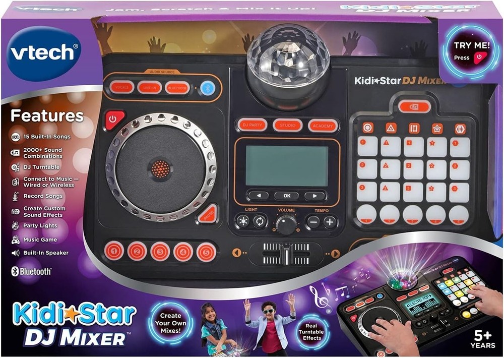Kids DJ Turntable with 2000+ Sound Combinations
