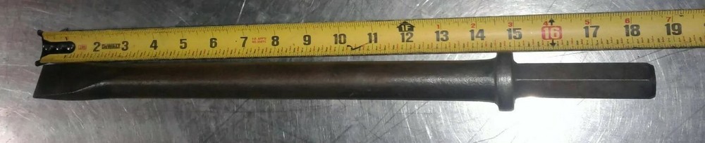 Demolition/Jack Hammer Flat Chisel  1 1/8" Hex. Our #7B