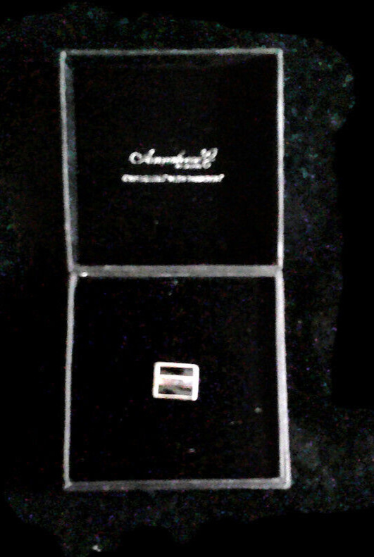 Black & Silver Simple Black Tie Pin Annaleece by DeVries