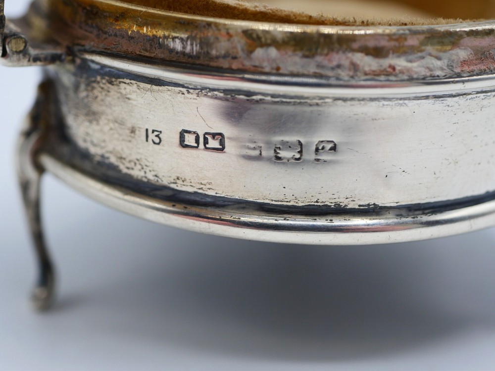 BEAUTIFUL ENGLAND ORIGIN SOLID SILVER SEWING BOX EARLY 20 EME