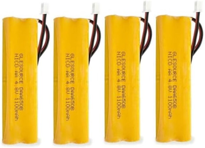 Emergency Lighting Battery 4.8V 1100mAh Ni-CD Replacement 2 Pack