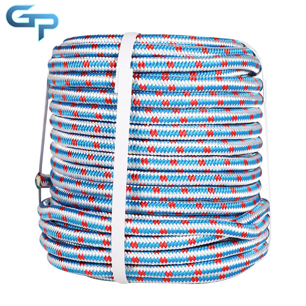 1/2" × 100' 16 Strand Braided Polyester Nylon Core Arborist Tree  Rope