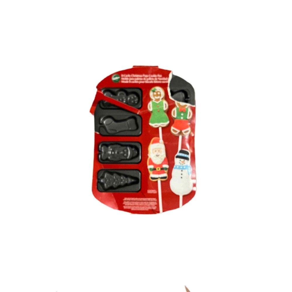 Wilton Christmas Cookie Pop Baking 8 Cavity Pan