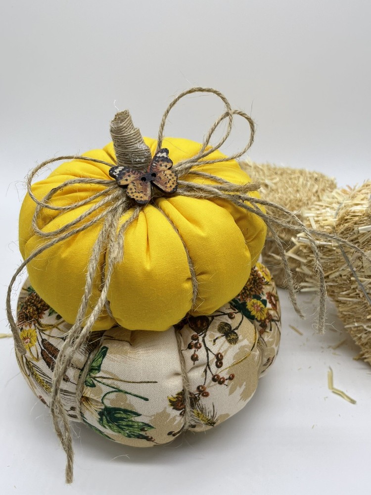 Pumpkin Cake / Stuffed Fabric Pumpkin / Fall Decor