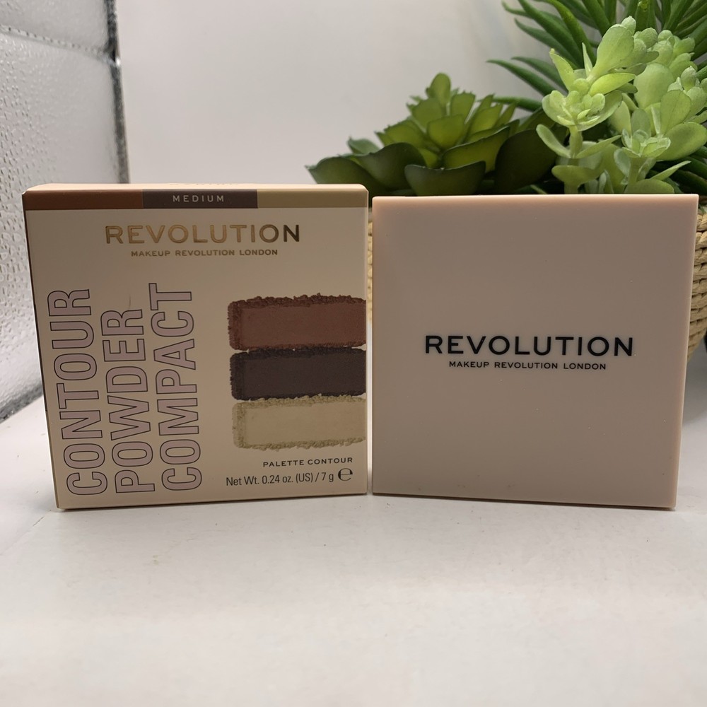 Makeup Revolution FACE Powder CONTOUR Compact MEDIUM- New in Box, Sealed