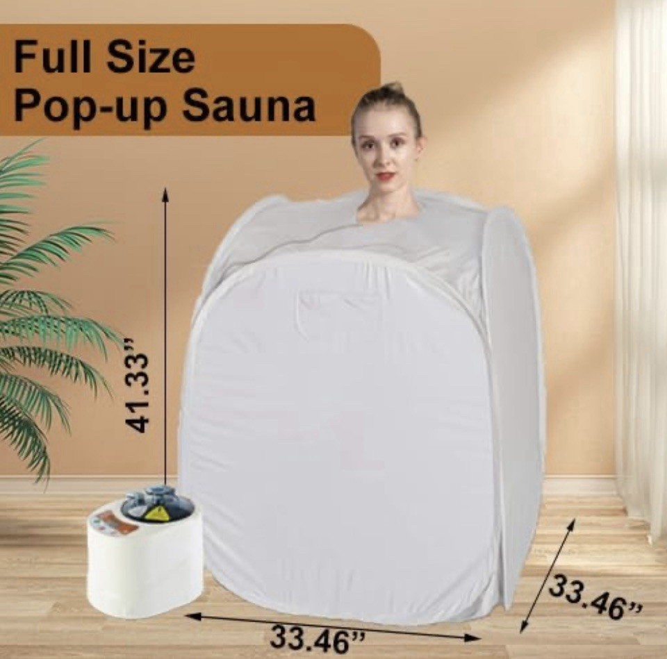 Smartmak Portable Sauna W/ Remote Gray