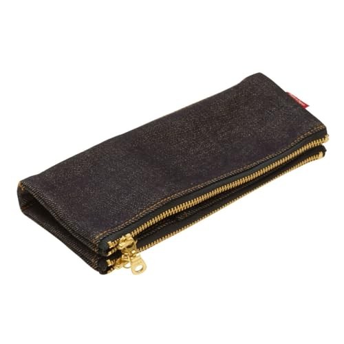 Luddite Bendy Pencil Case Denim Patchwork LDD-BNPN-101