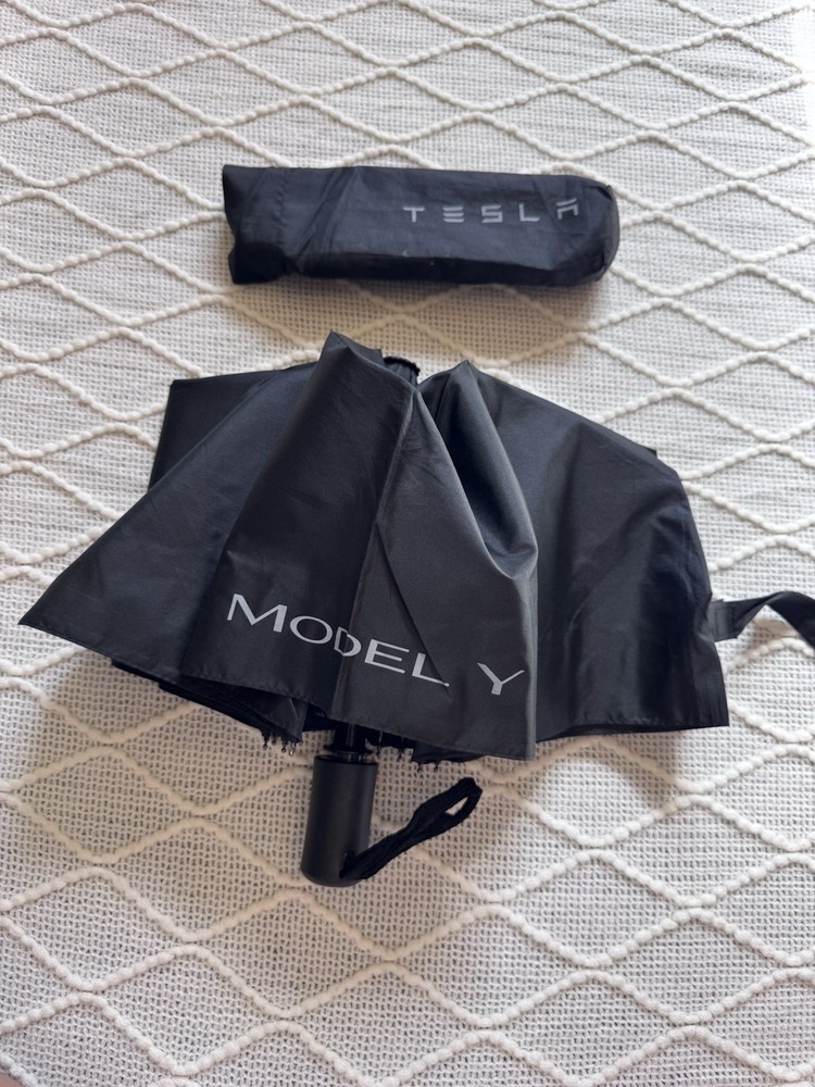 Tesla Automatic Black Compact Umbrella - Model Y - Launch Series