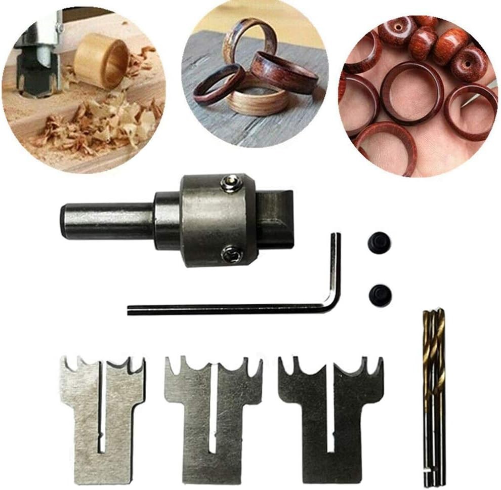 Wooden Ring Making Drill Kit Set, Multifunctional Thick Maker...