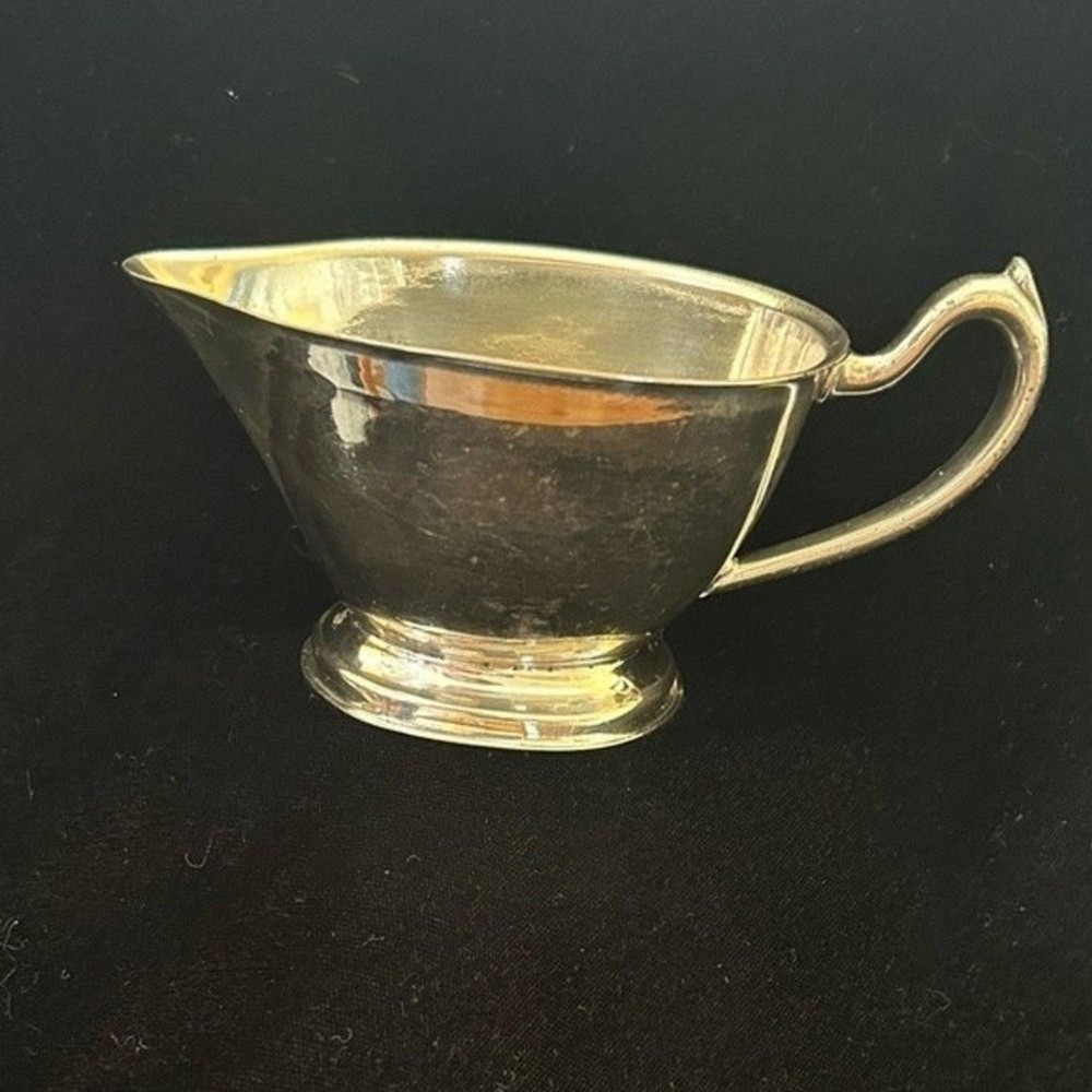Vintage Silver creamer or sauce boat