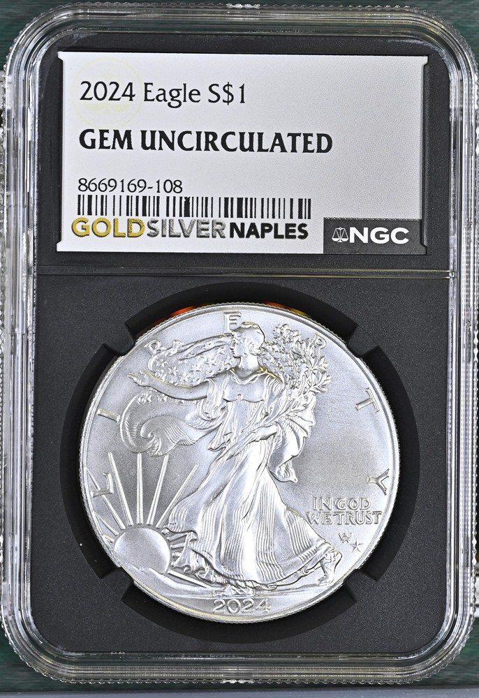 2024 Bullion Silver Eagles NGC GEM-UNCIRCULATED
