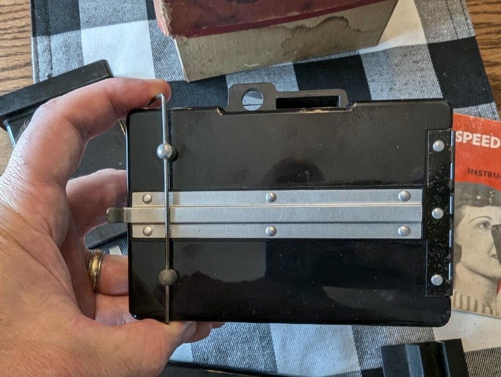 Speed O Matic Camera, Developing Tank and instructions