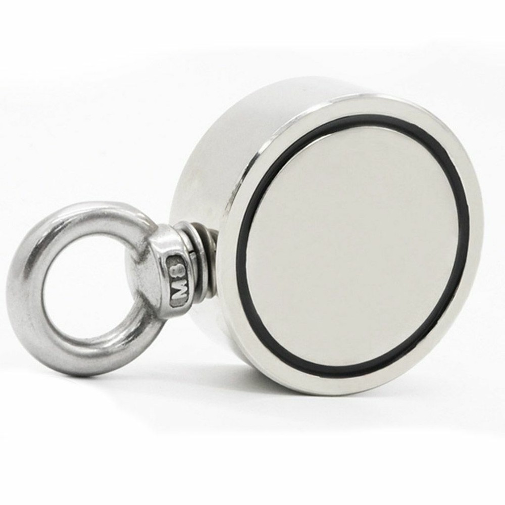 Pulling Force 400lbs Round Double Sided Super Strong Neodymium Fishing Magnet