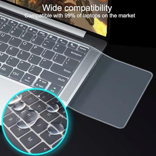 Ultra Thin Keyboard Cover Protector, Compatible For 15-17.6 inch laptops Clear