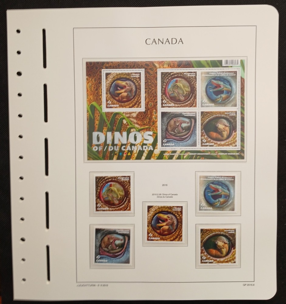 2016 Canada Year Set On Lighthouse/Leuchtturm Hingless Pages