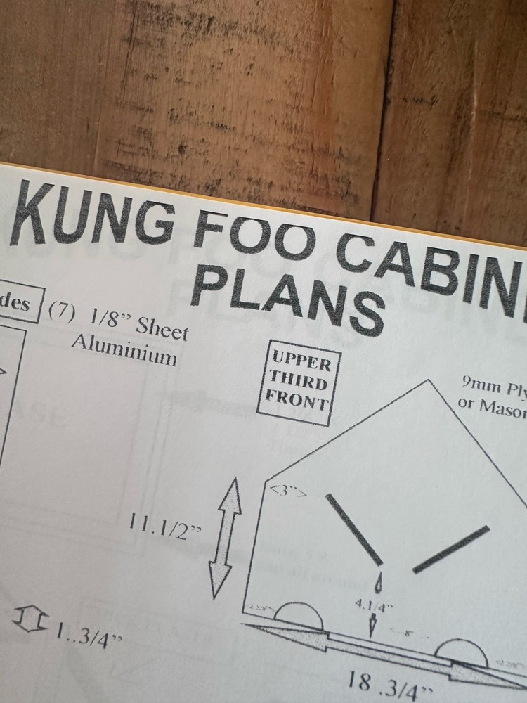 KUNG FOO CABINET WORKSHOP PLANS Stage Magic Castle Steve Kovarez Book 1994