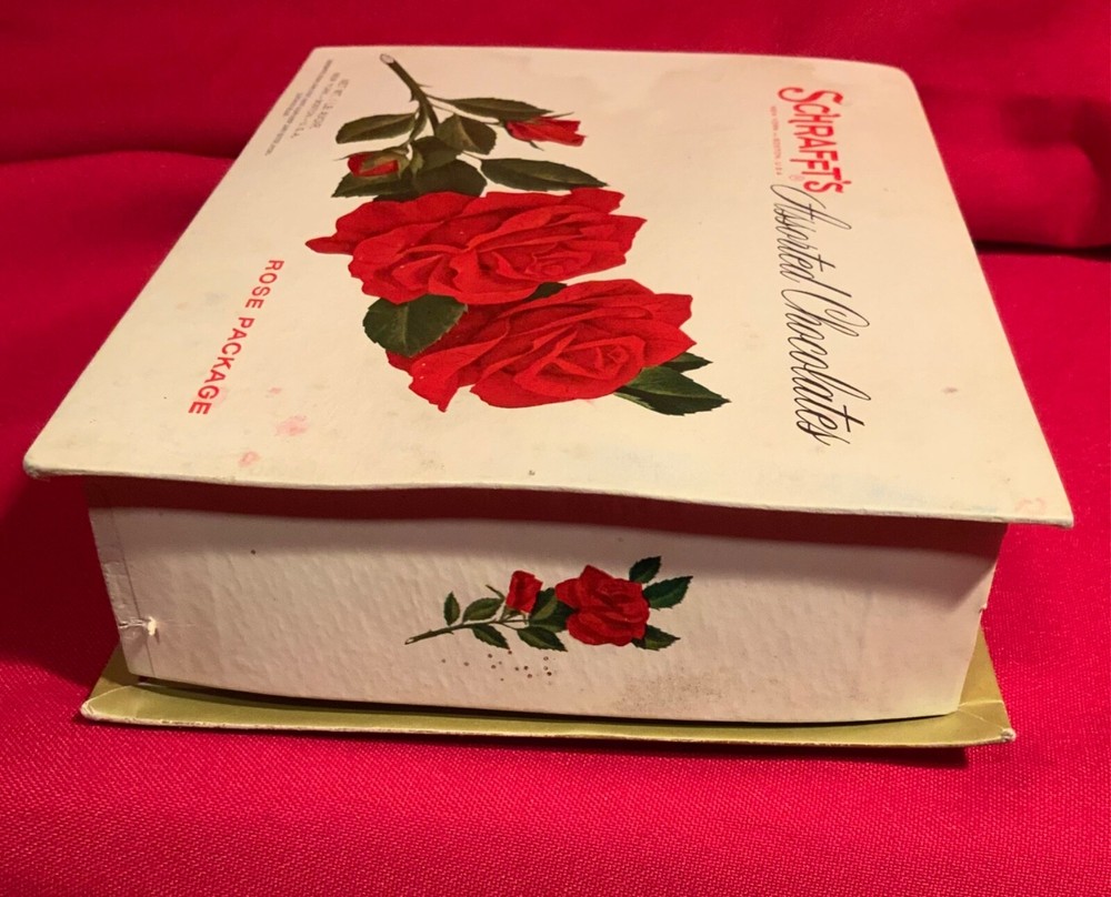 Schrafft’s,Rose Package,Candy Box,Chocolate Box,Container,USA,Assorted Candy Box
