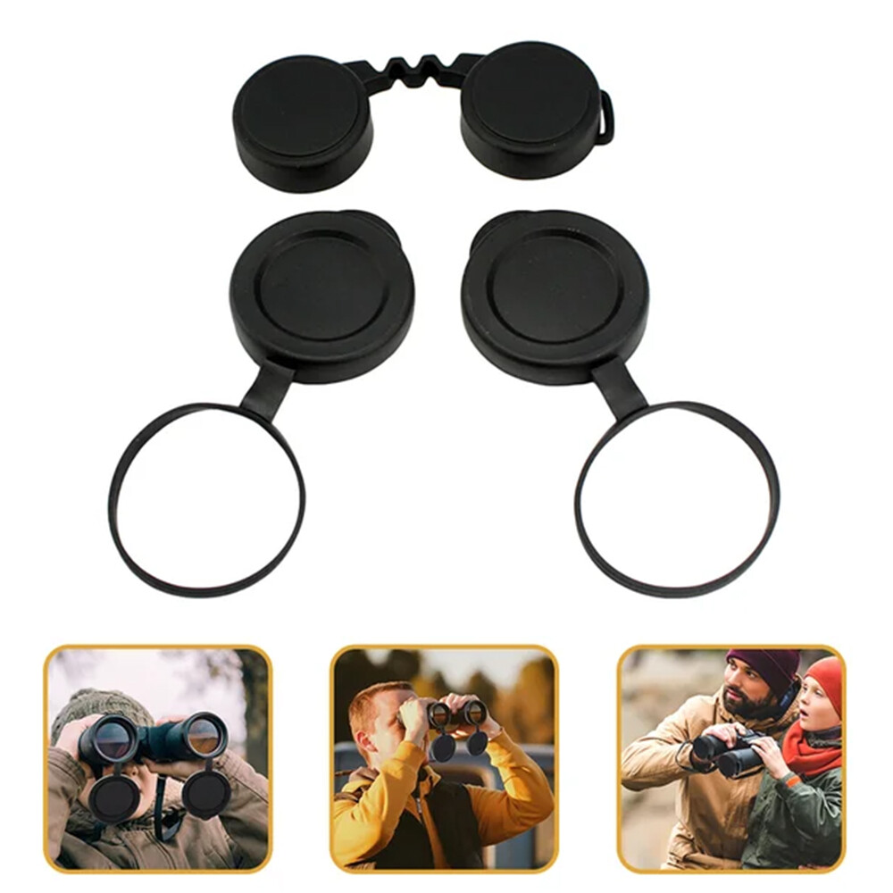 10X42 Rubber Lens Caps for Binoculars Rainguard, Objective Protection Covers