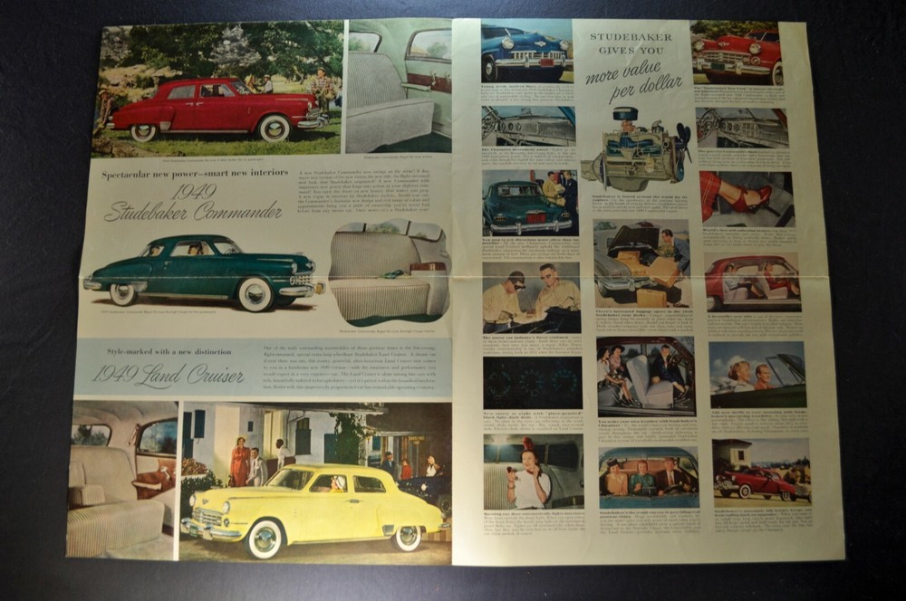 1949 Studebaker Brochure Commander Champion Land Cruiser Nice Original 49