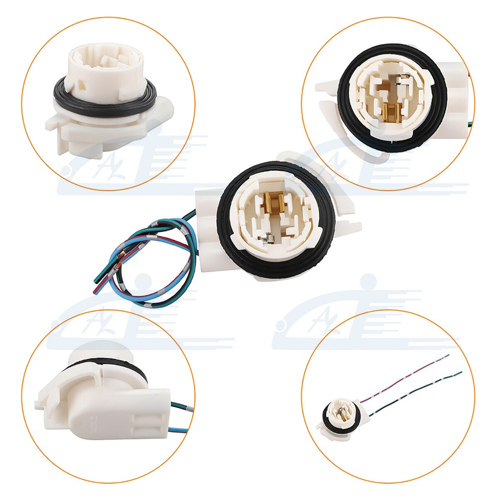 2pcs 3156 3056 3456 4156 Bulb Socket Brake Turn Signal Light Harness Wire Plug