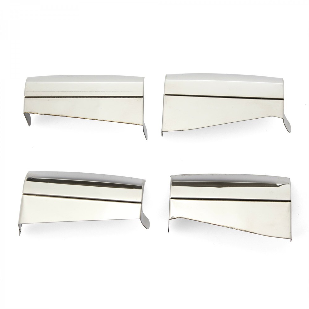 Stainless Steel Hinge covers for VW Beetle BUG Type 1 Split Oval Deluxe