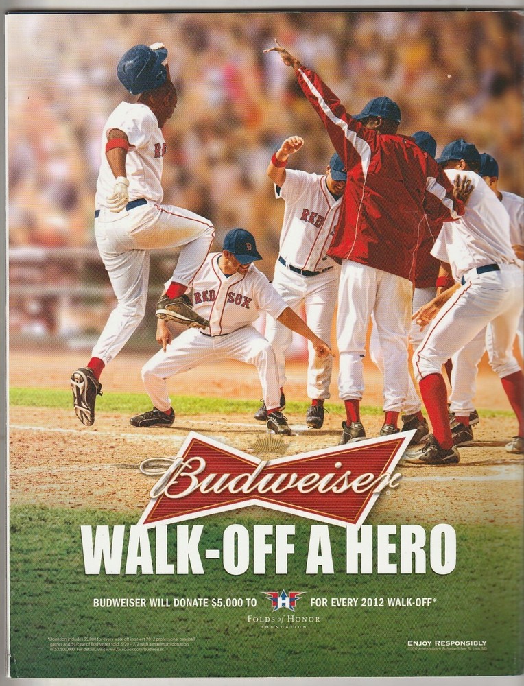 2012 Boston Red Sox Program/Magazine---Cody Ross 3rd Edition