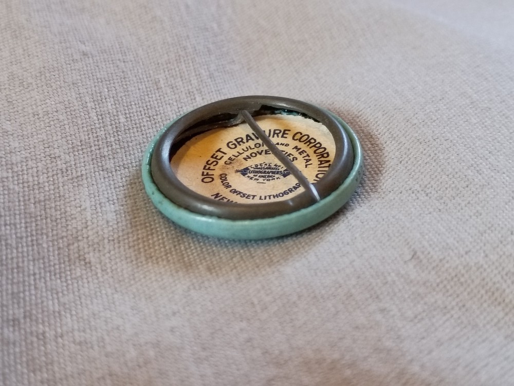 Vintage Audubon Society Bald Eagle Pinback Button.