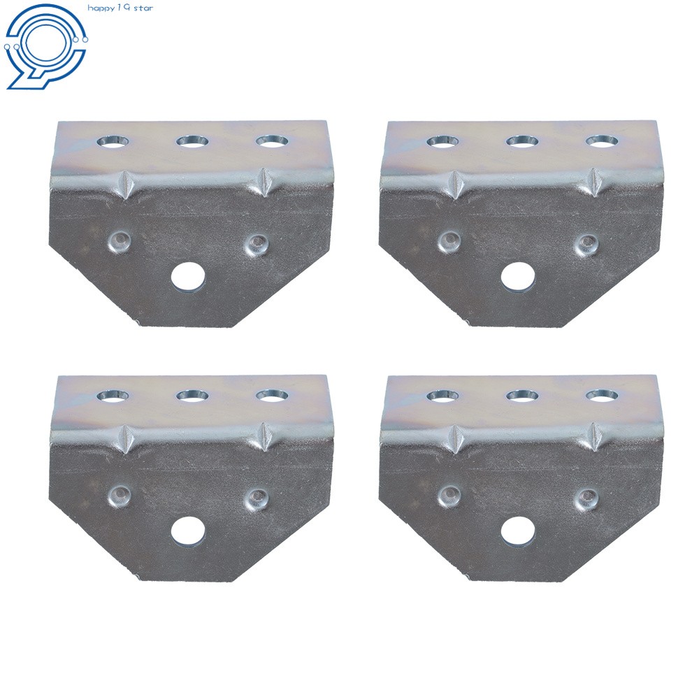 4 Pack 8" Galvanized Swivel Top Bunk Bracket Kit W/Hardware For Boat Trailer