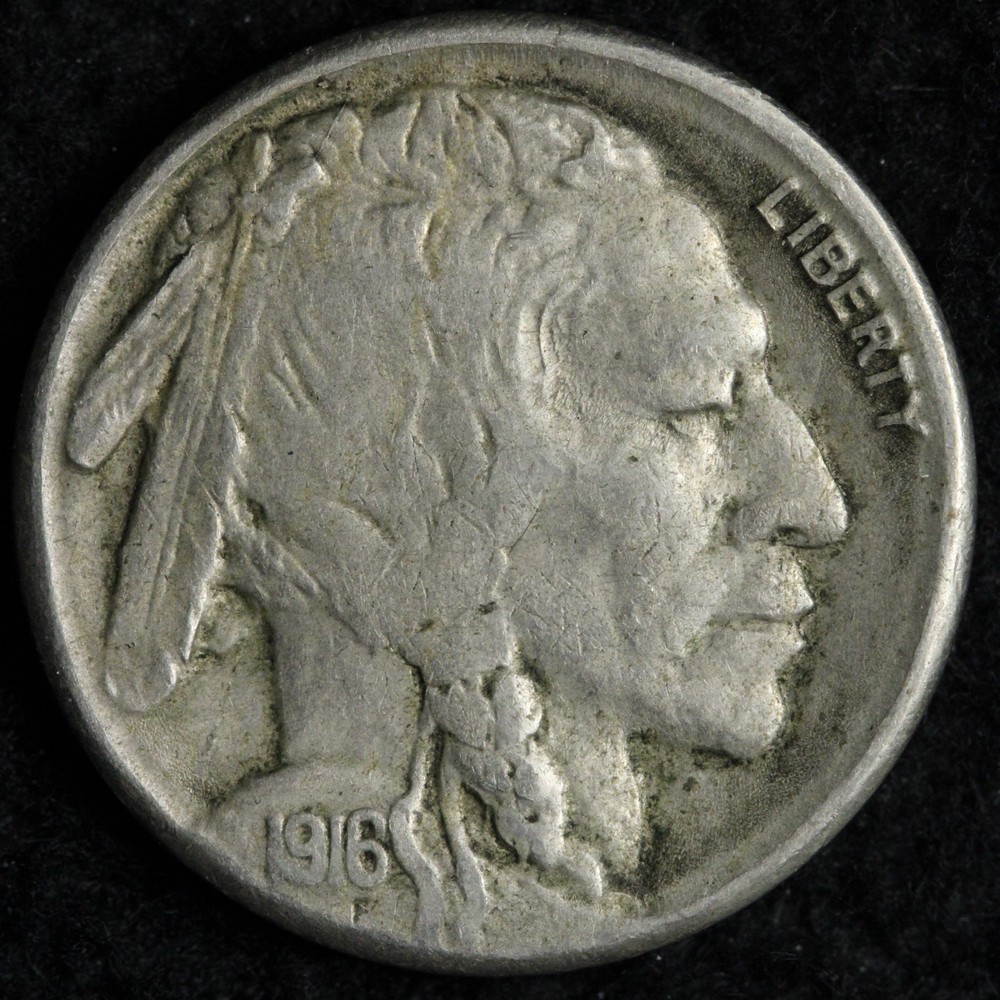 1916-S Buffalo Nickel XF+ E237 IKHB