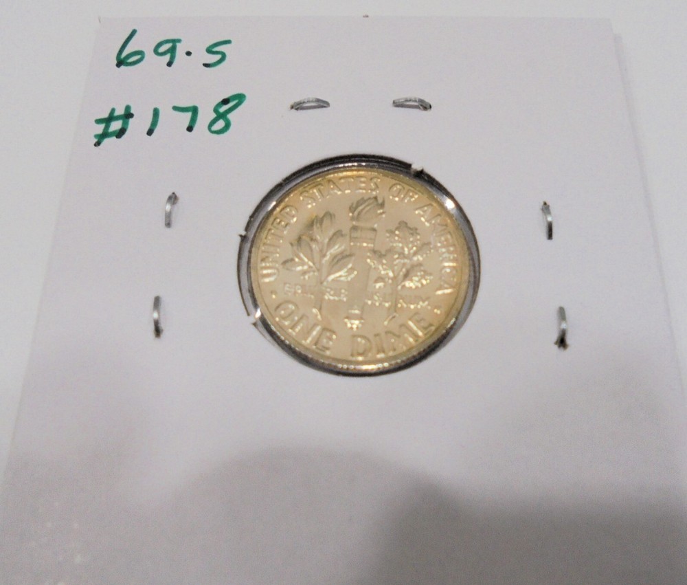 VERY NICE 1969 s Proof Roosevelt Dime #178