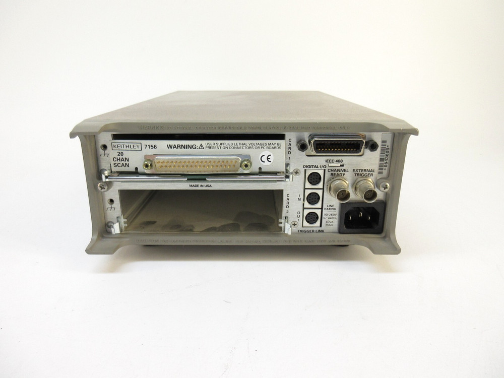 Keithley 7001 Switch System Mainframe w/ 7156 20 Channel Scanner Card