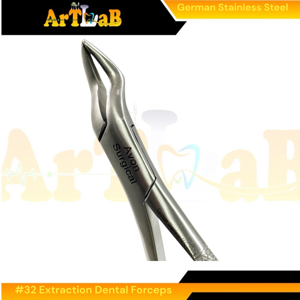 Universal Extracting Forceps Upper Teeth and Molars - German Stainless (1pc) #32