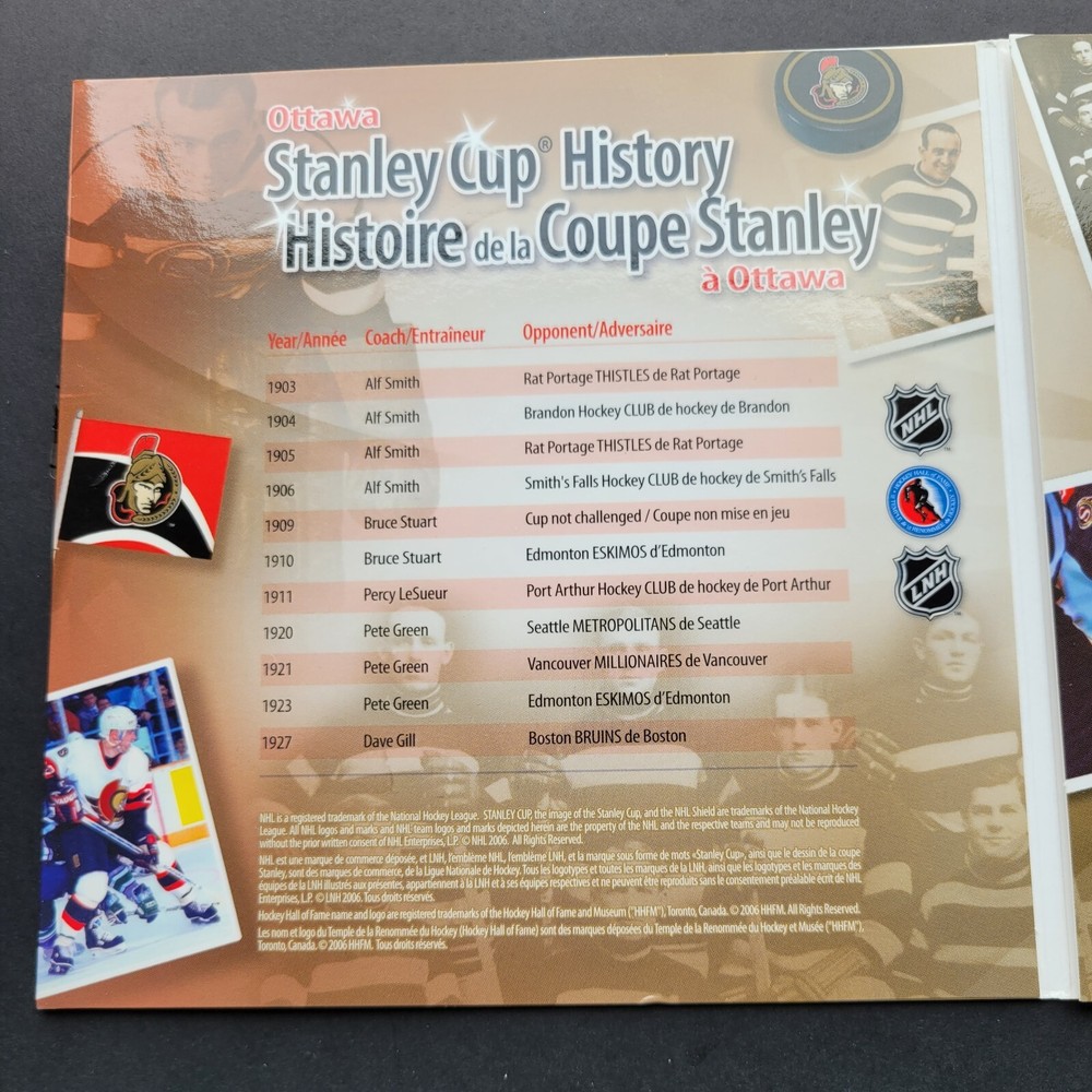 *** 2005 - 2006 OTTAWA SENATORS *** SEALED COINS SET ***