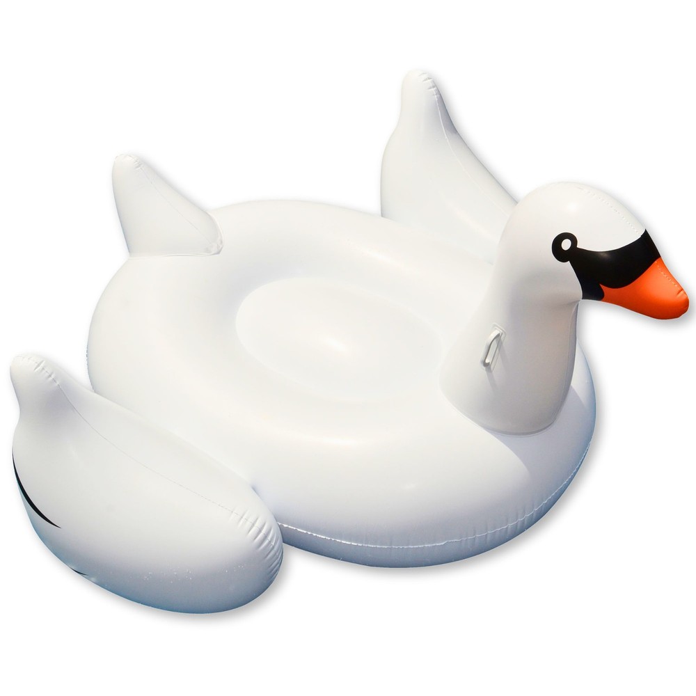Swimline Pool Rideable Swan Inflatable Float Toy (2 Pack) 75" (Open Box)