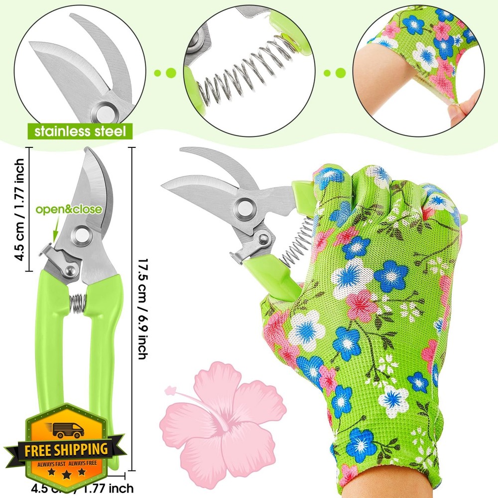 10 Pcs Rose Thorn Stripper Tool Florist Kit Green