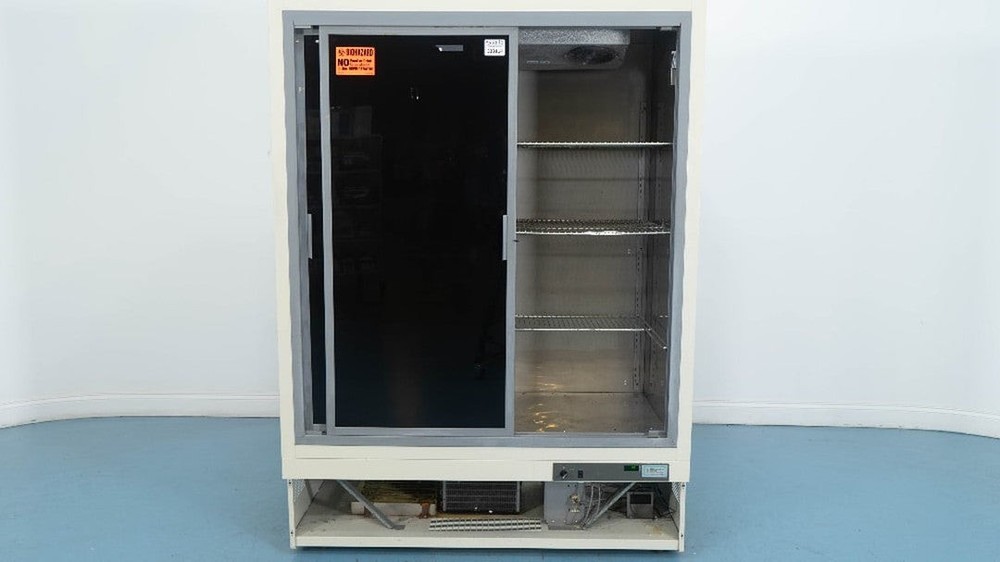 Revco Double Door Laboratory Refrigerator, Sliding Doors, Low 4
