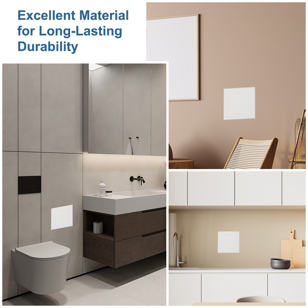 6.5x6.5 Inch(165x165mm) Removable Hinged Access Panel, 2Pcs Access Doors White