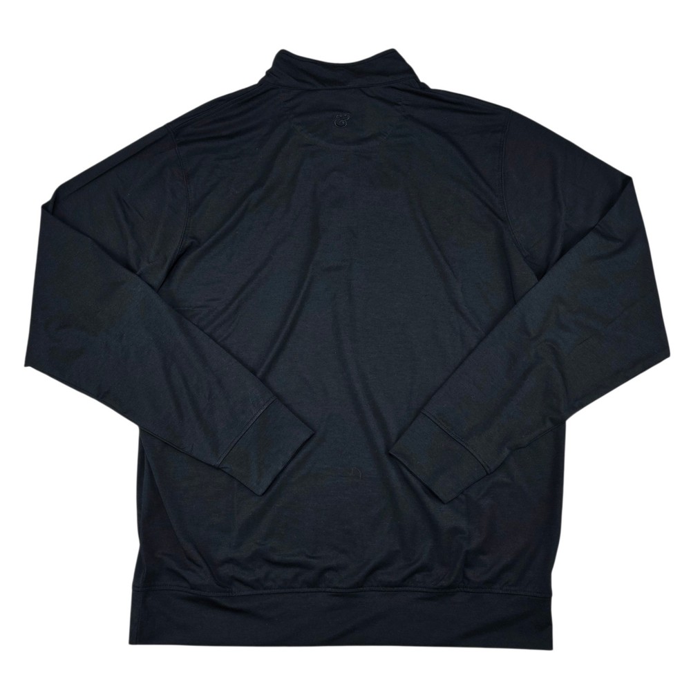 New Collars & Co Mens DriRelease Performance Black 1/4 Zip Pullover NWT