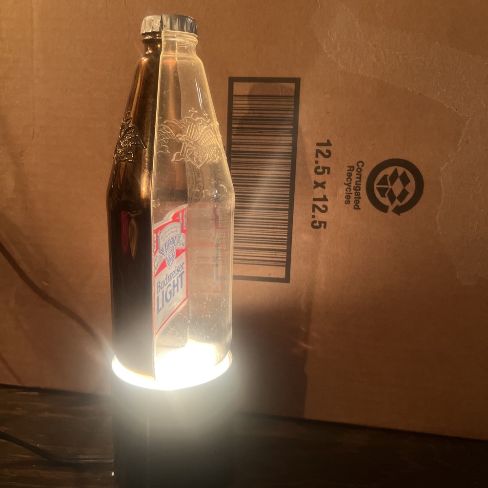 Vintage Budweiser Lighted Bottle Sign 1982