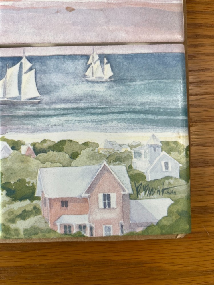 Paul BRENT OCEAN Beach Lighthouse Decor Art TILE MURAL Bath Kitchen Backsplash