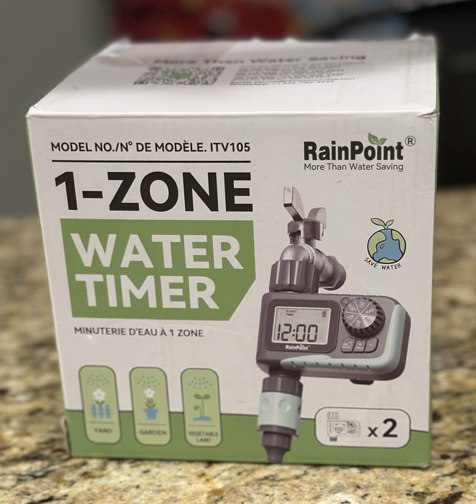 RAINPOINT Sprinkler Timer, Programmable Water Timer for Garden Hose,