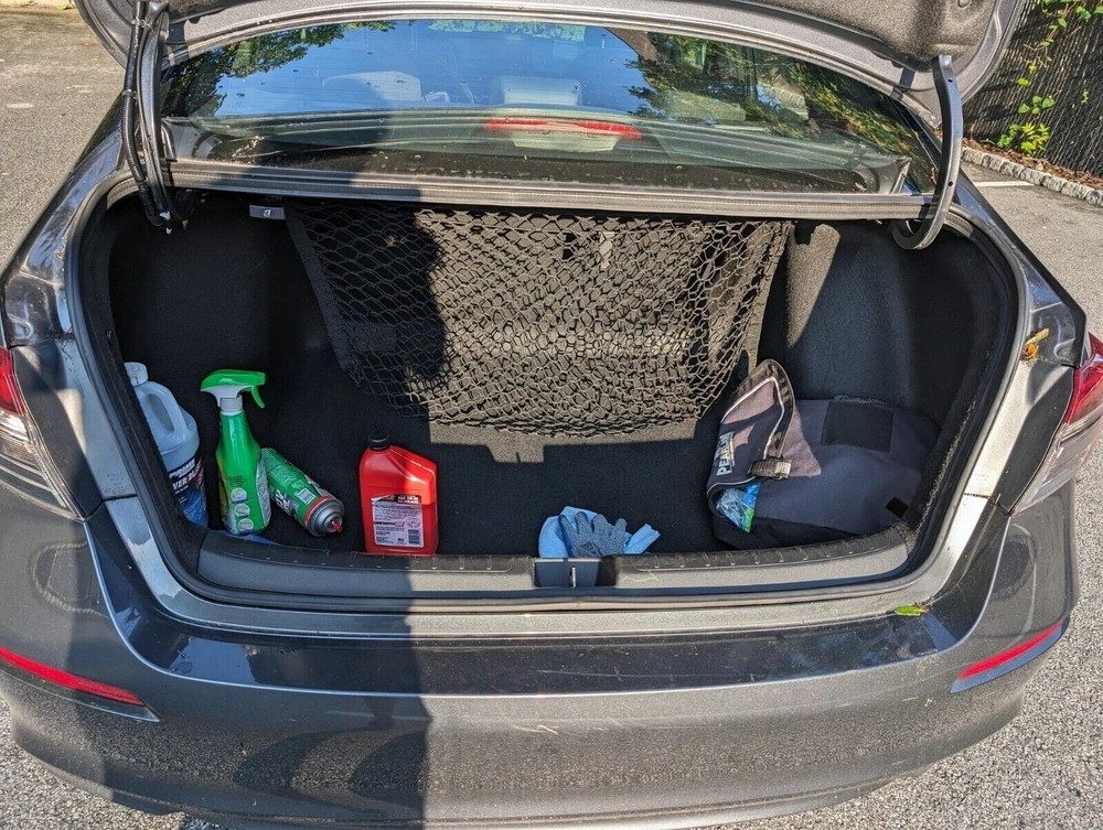 Fit Honda Civic 2012-2025 Double-Layer Elastic Trunk Organizer Cargo Storage Net