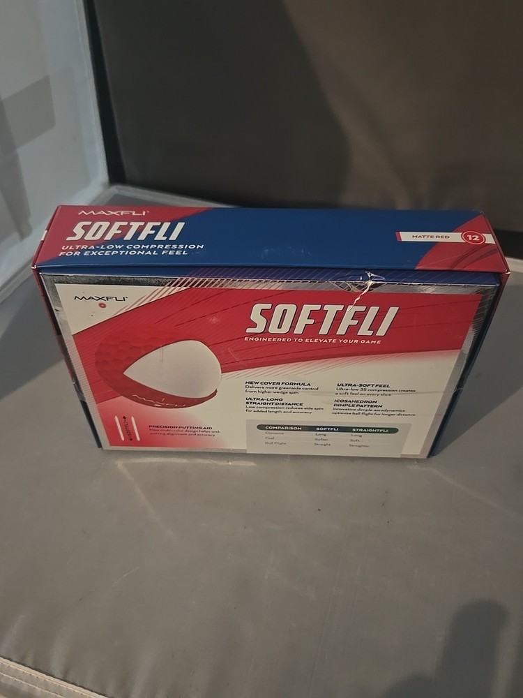 Maxfli Softfli Matte Golf Balls Red Dozen
