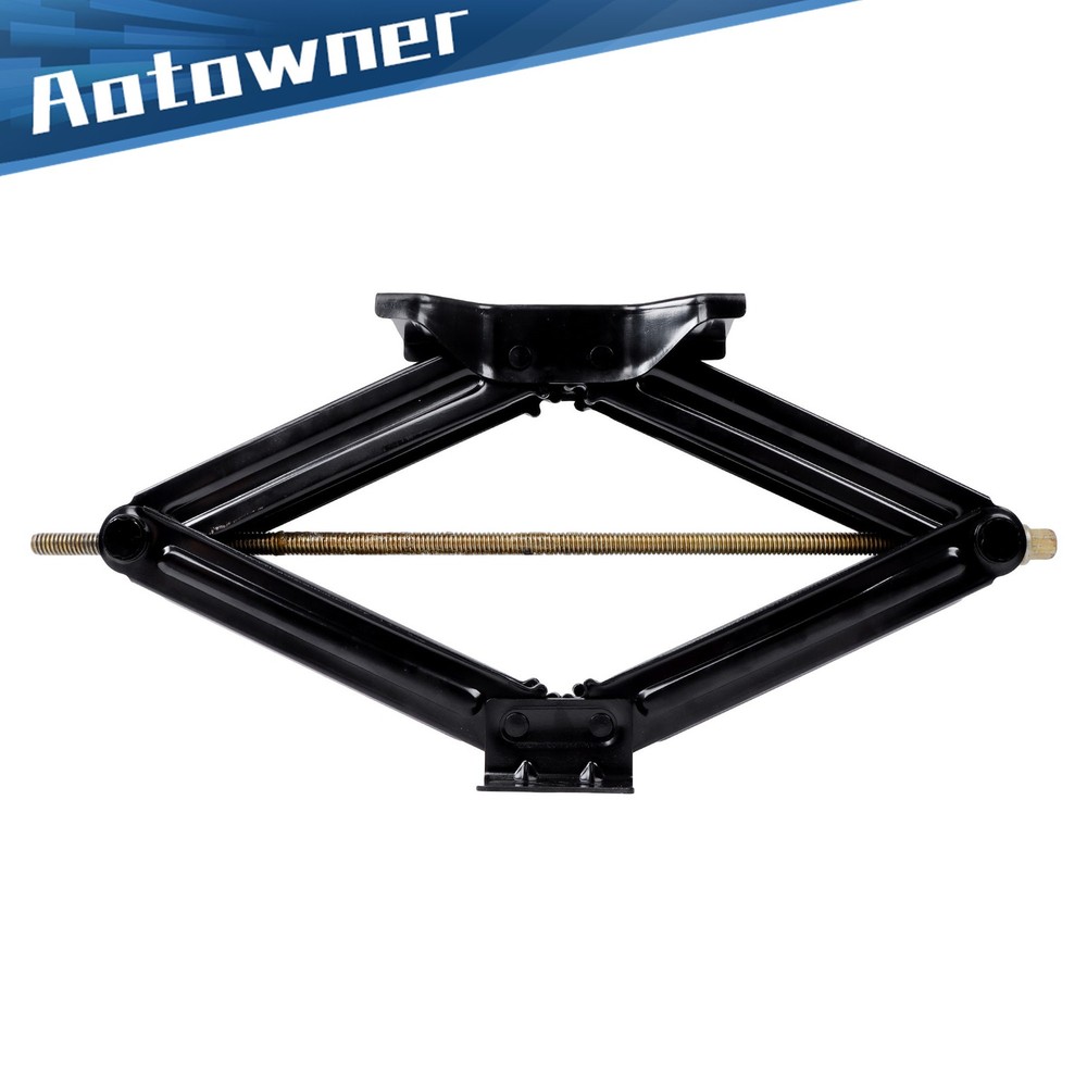 Pair Camper RV Trailer Stabilizer Leveling Scissor Jacks with Handle 24" 5000Lbs