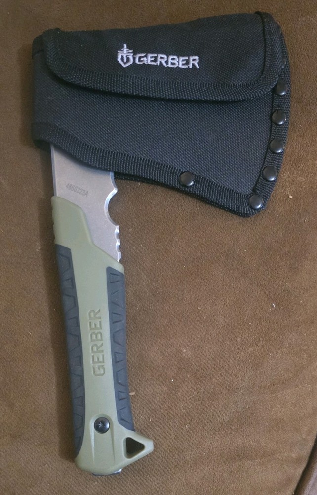 Gerber Pack Hatchet - with Sheath, Camping Hatchet, Sage Green